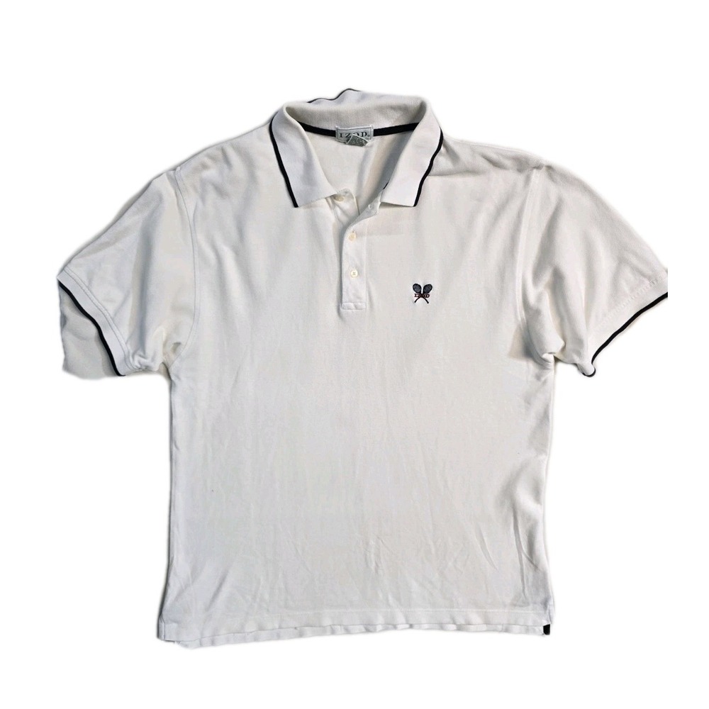 Vintage Izod Men's Polo Large White